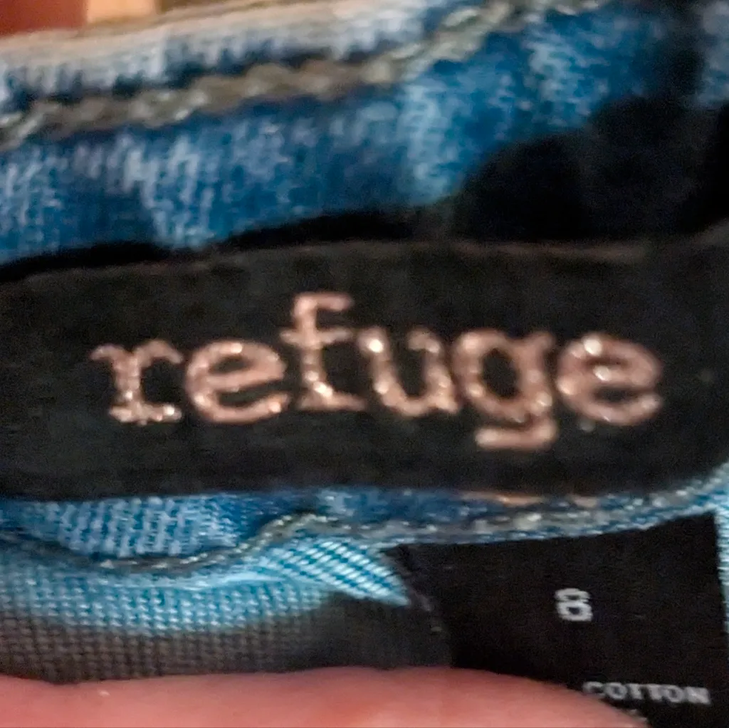 Refuge High Rise Blue Jeans - Image 7