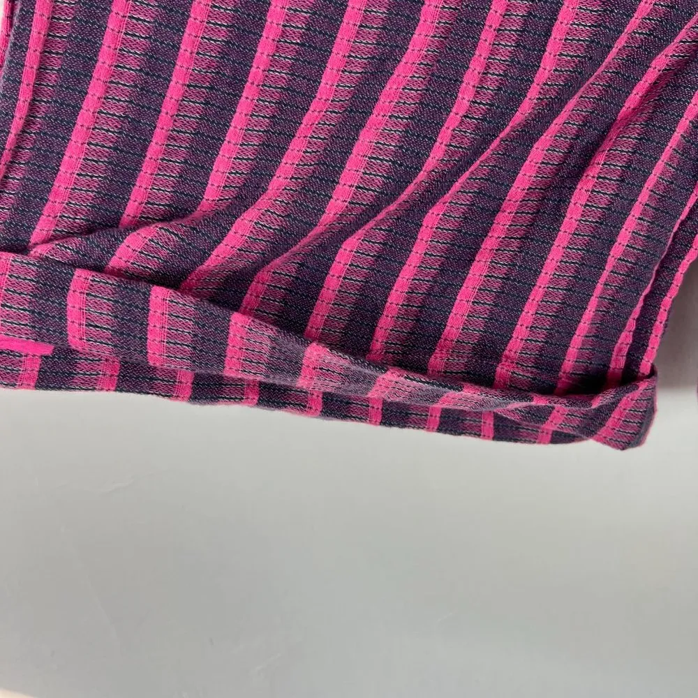 NWT Soft Surroundings Dulcinea Shorts Fuchsia Stripe Wool Size Medium M N1335 - Image 5