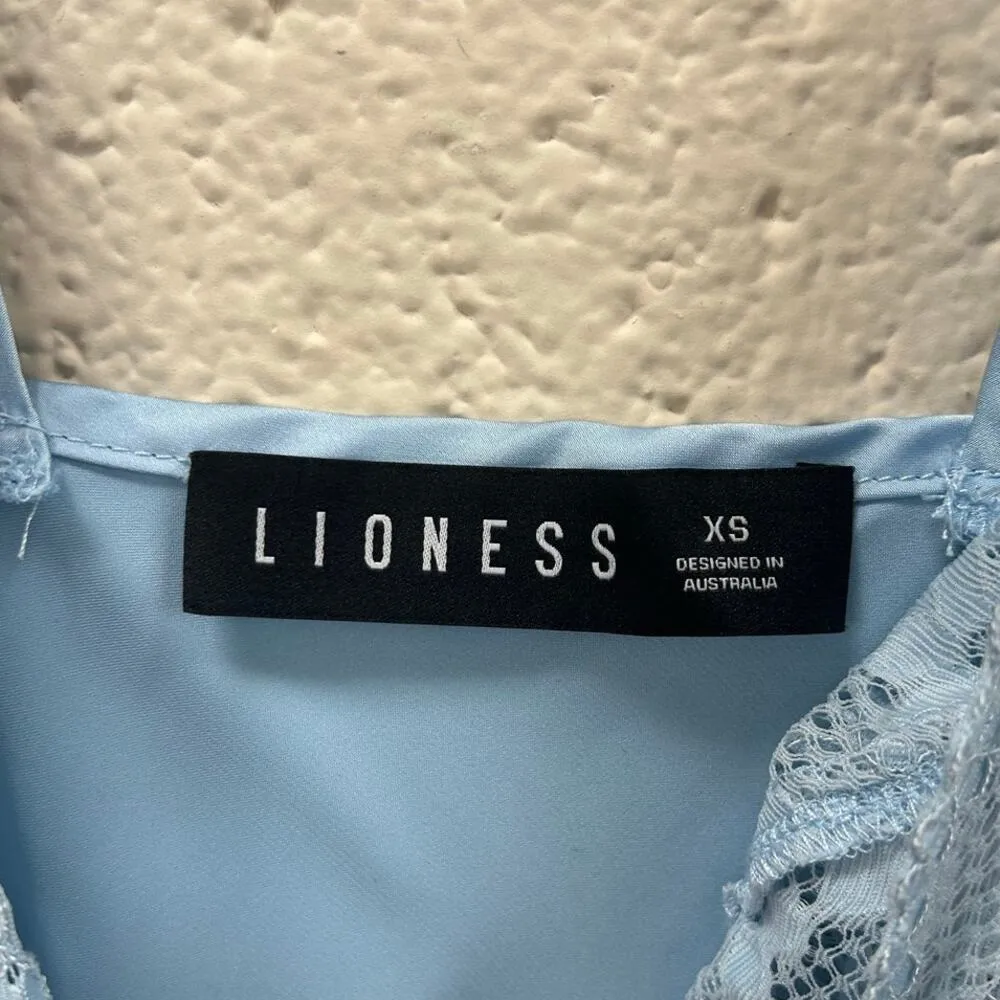 Princess Polly Lioness BEL AIR MINI DRESS BLUE Size XS - Image 10