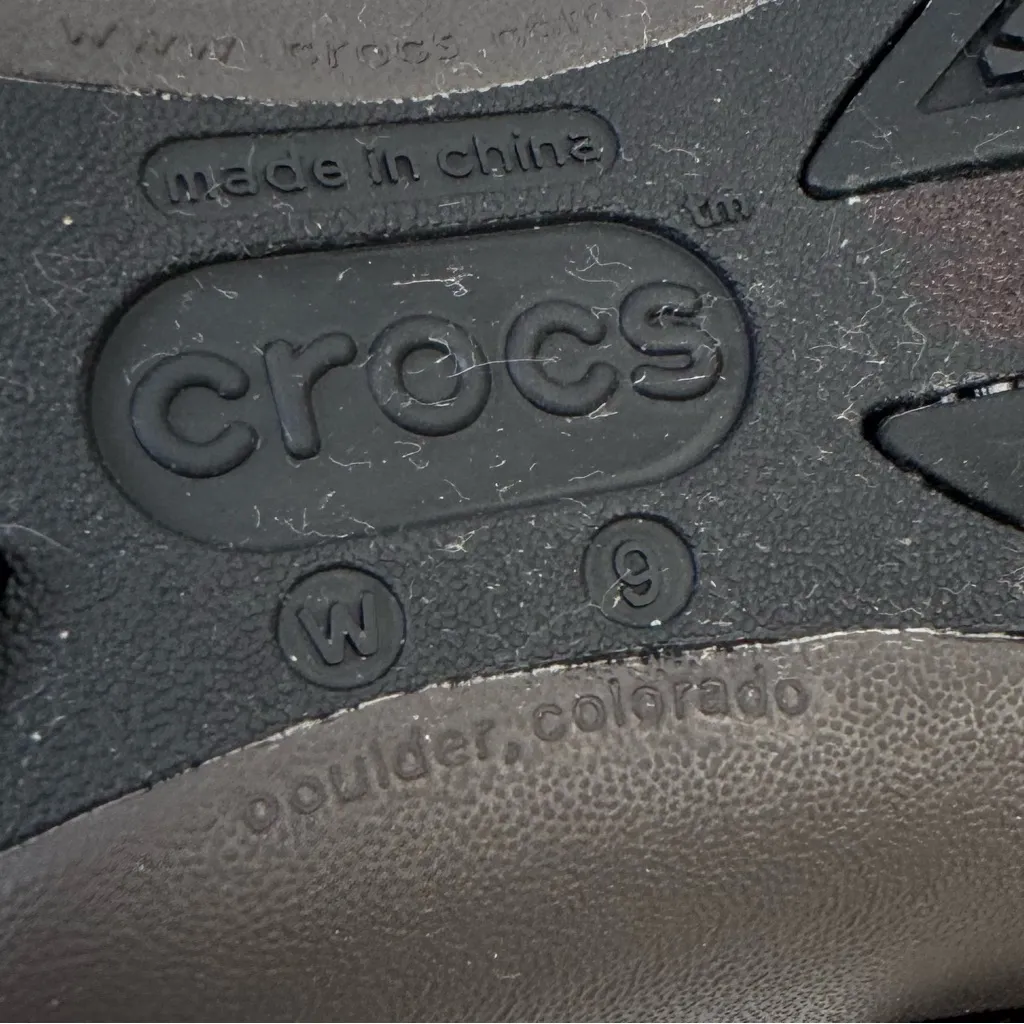 Crocs Alice Work Brown Mary Jane Slip‑Resistant Flats Size 9 - Image 12