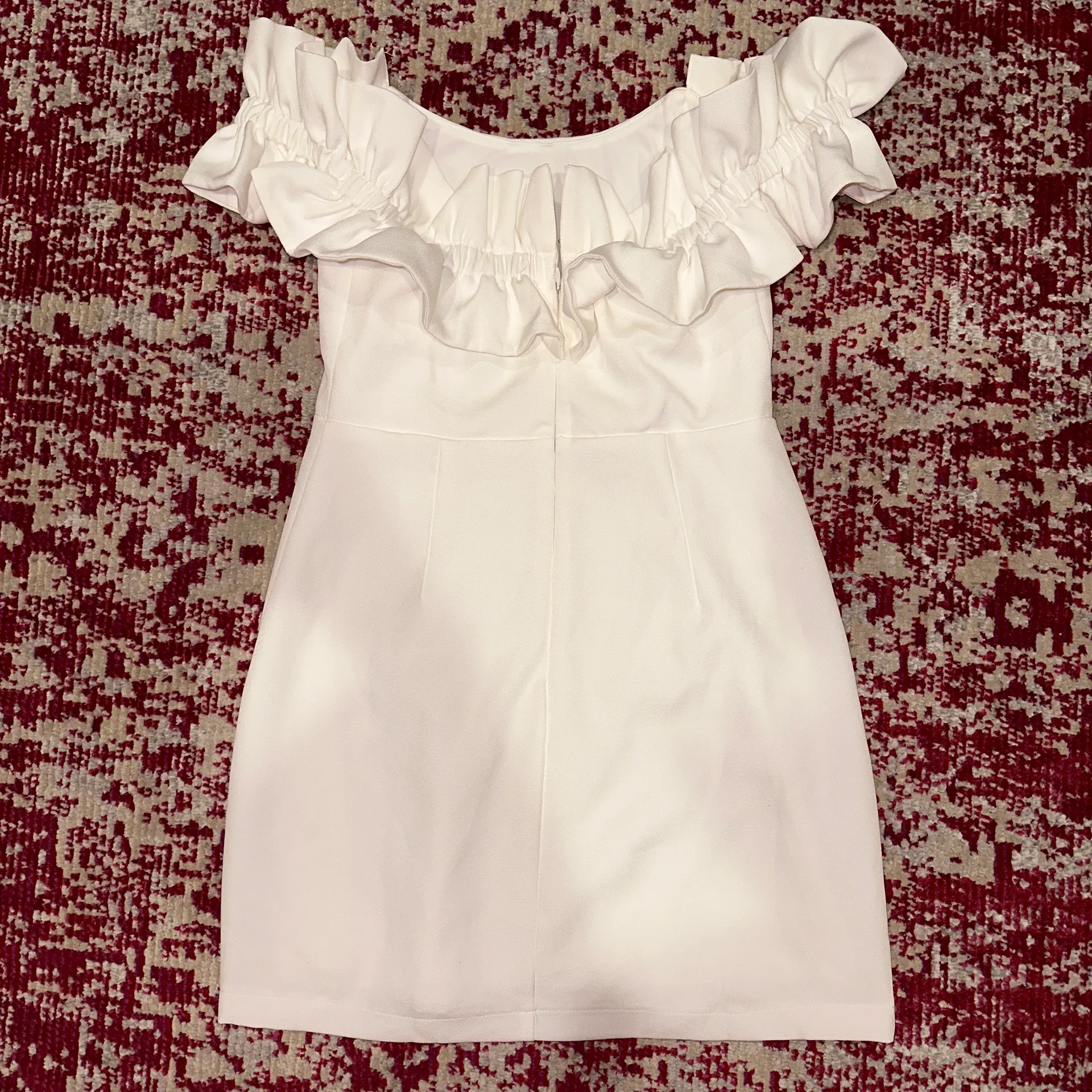 White Ruffle Dress - Image 3