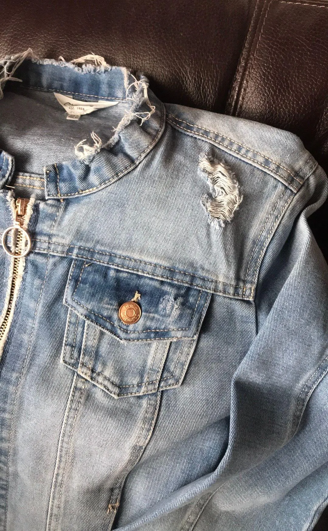 Jean jacket DJK312 media wash size XL - Image 4