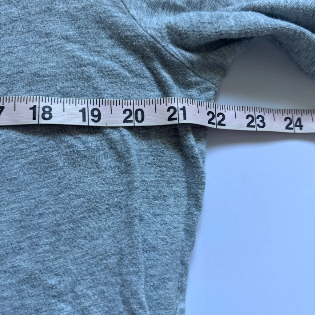 Eileen Fisher Organic Cotton Heather Gray Long Sleeve Top Size Large NWOT - Image 4