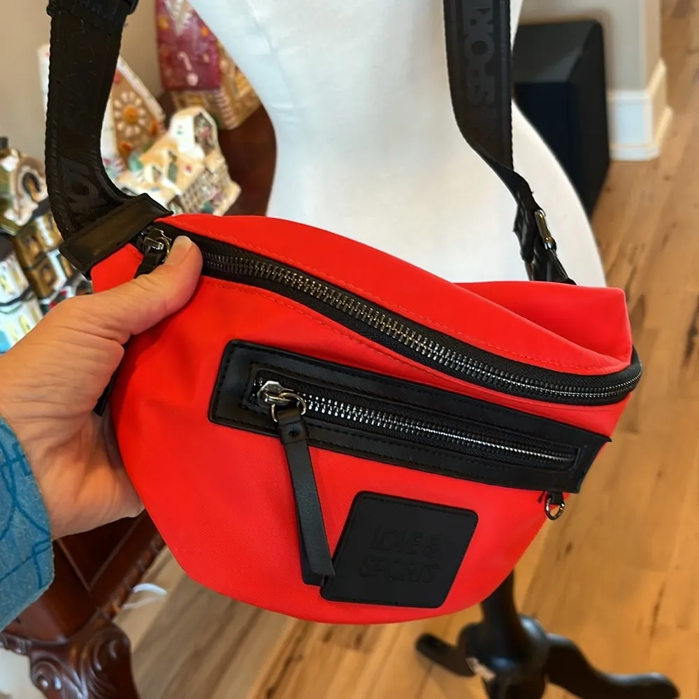 Red Waist Bag Zip Fanny Pack Sport - Image 7