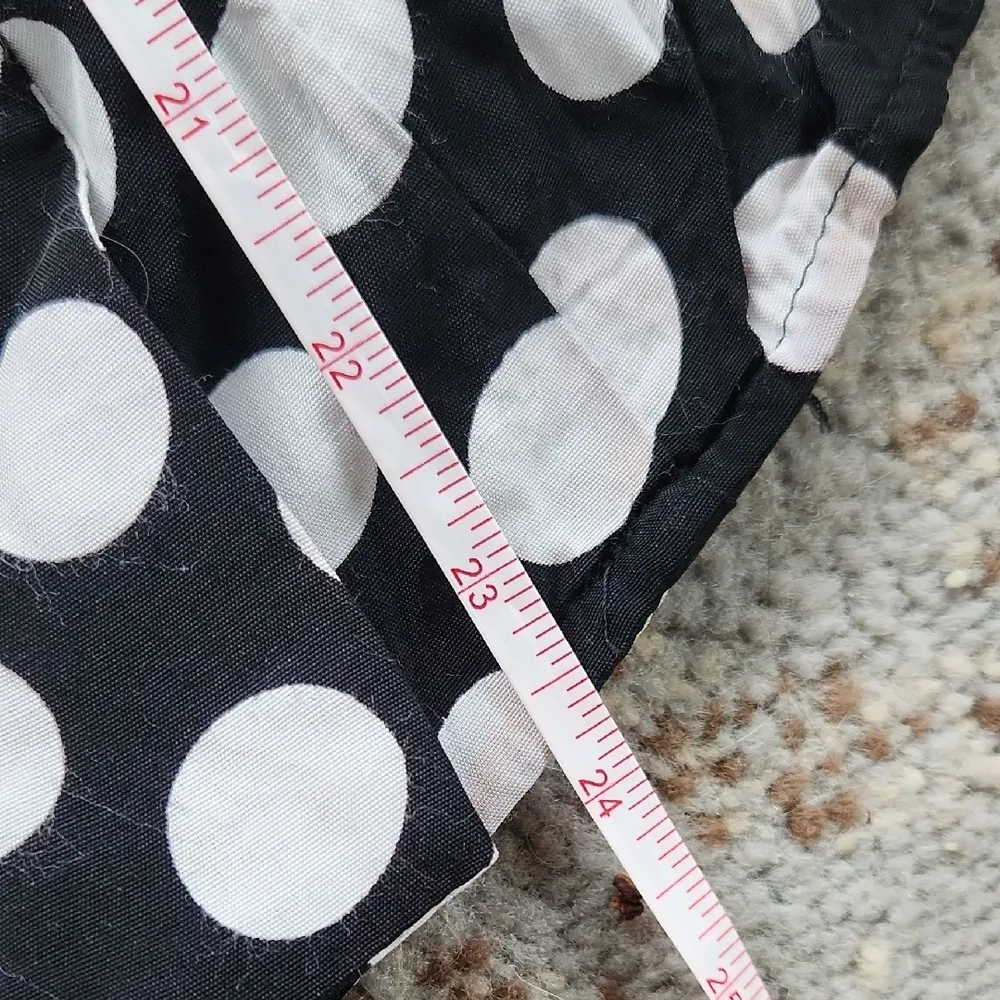 Vintage E.D. Michaels Polka Dot Blouse Black White 13/14 - Image 4