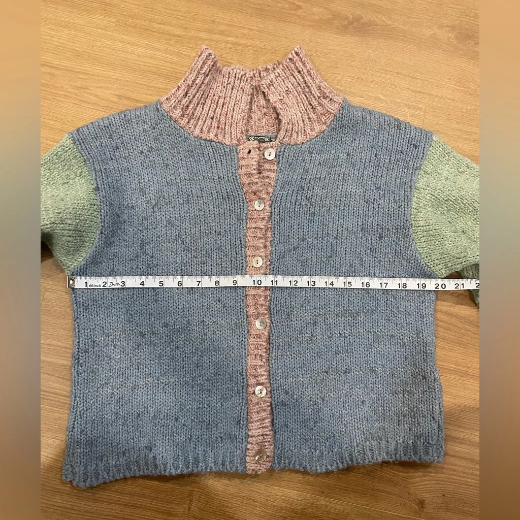 Vintage Jennifer Reed Multicolor Pastel Cardigan - Image 7