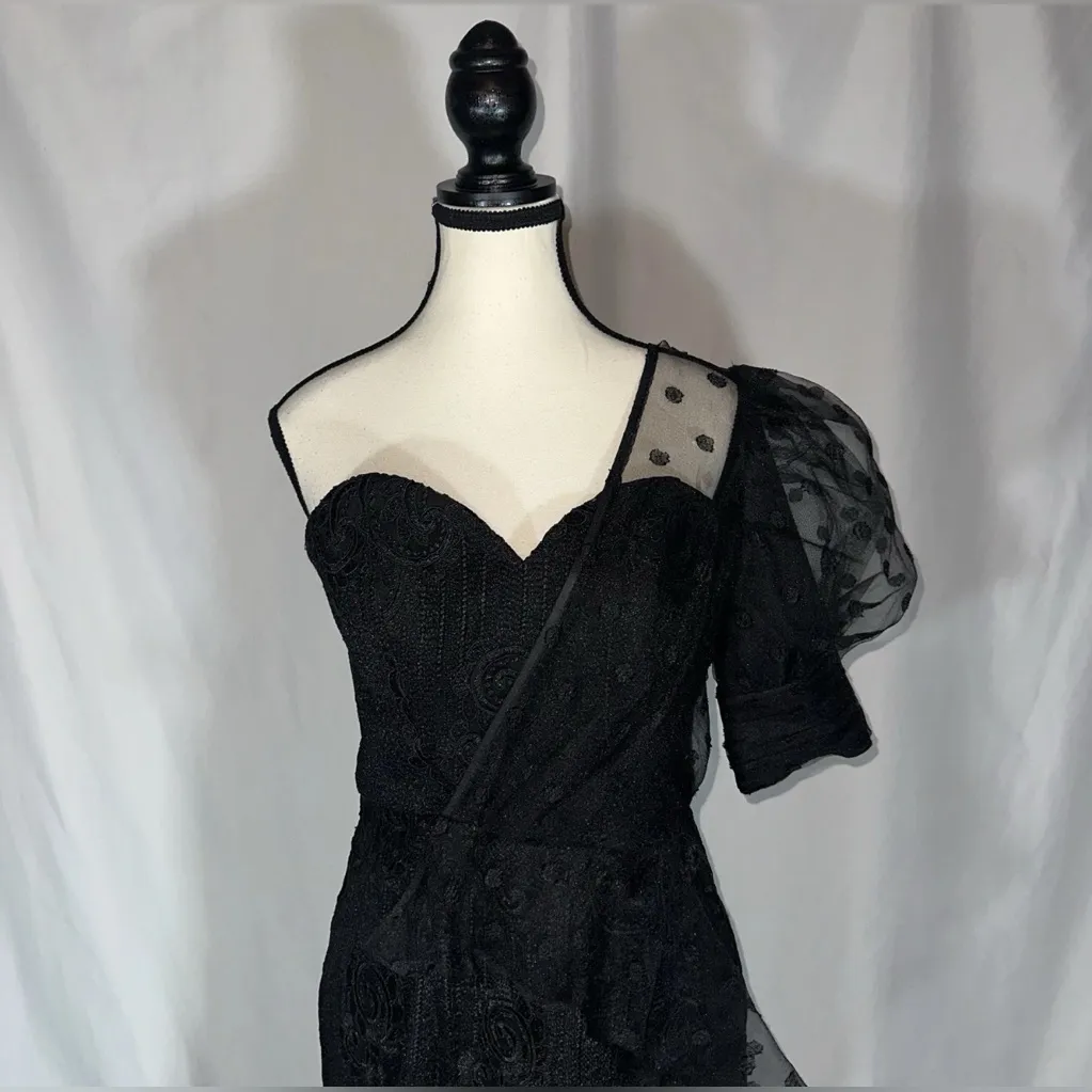 Bariano Black Label • NWT Asymmetrical Mermaid Seniorita Flamenco Gorgeous 90s - Image 3