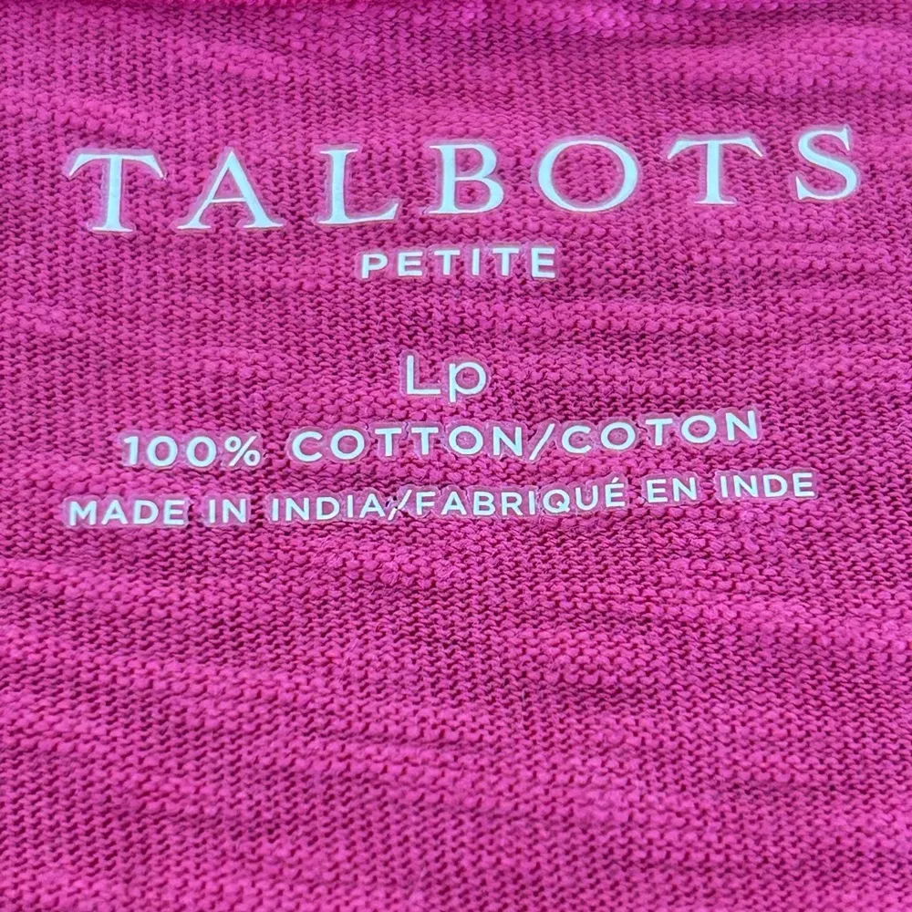 Talbots Petite Eyelet Top Pink Size LP - Image 7