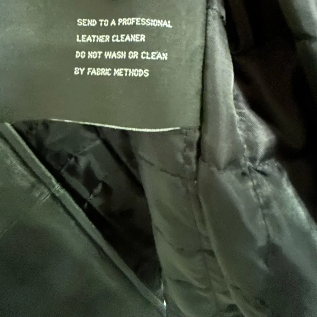 Anne Klein Black Leather Jacket for Women - Image 6