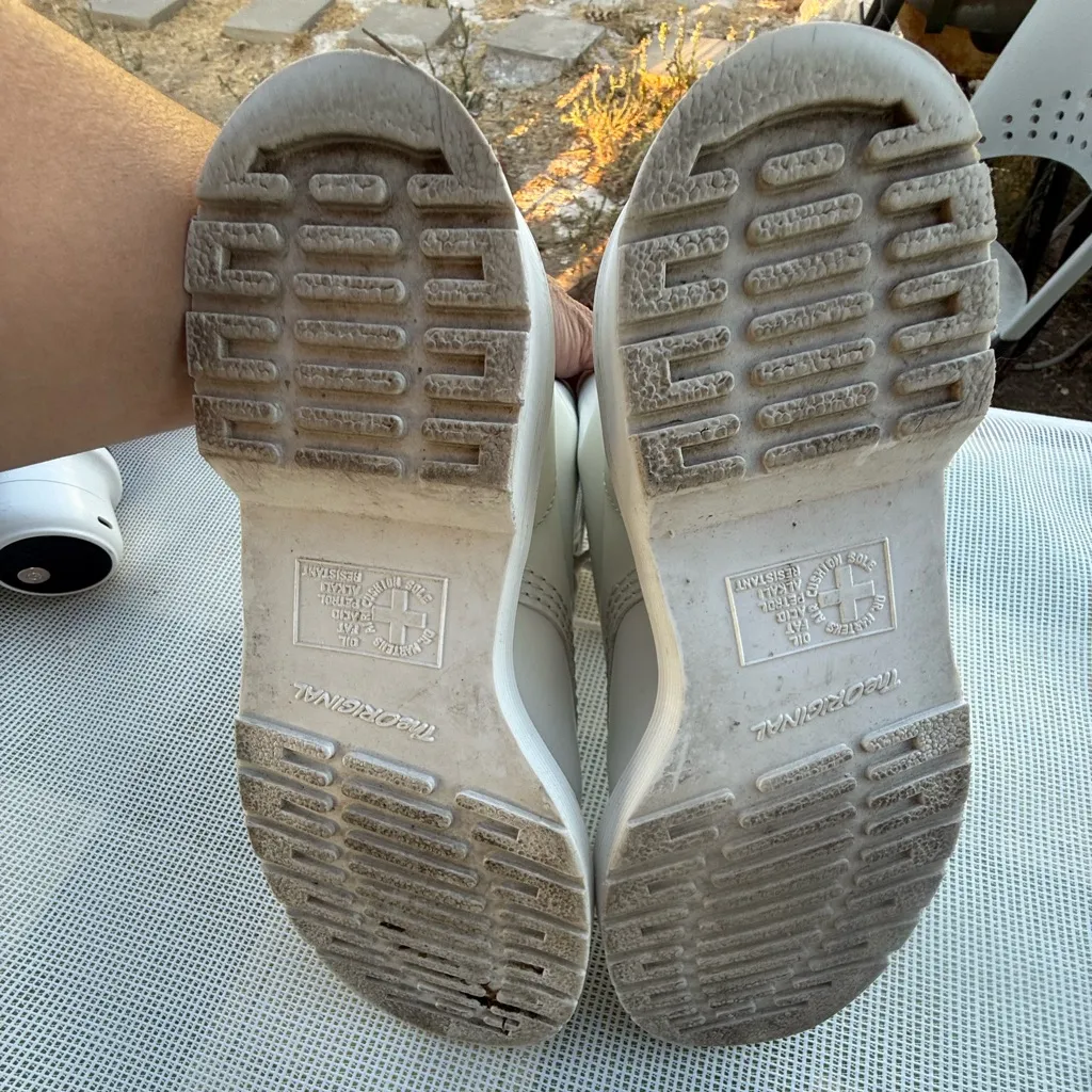 DR MARTENS 1460 MONO UNIXES White Lace-Up Boots MESN 6 Ladies 7 - Image 7