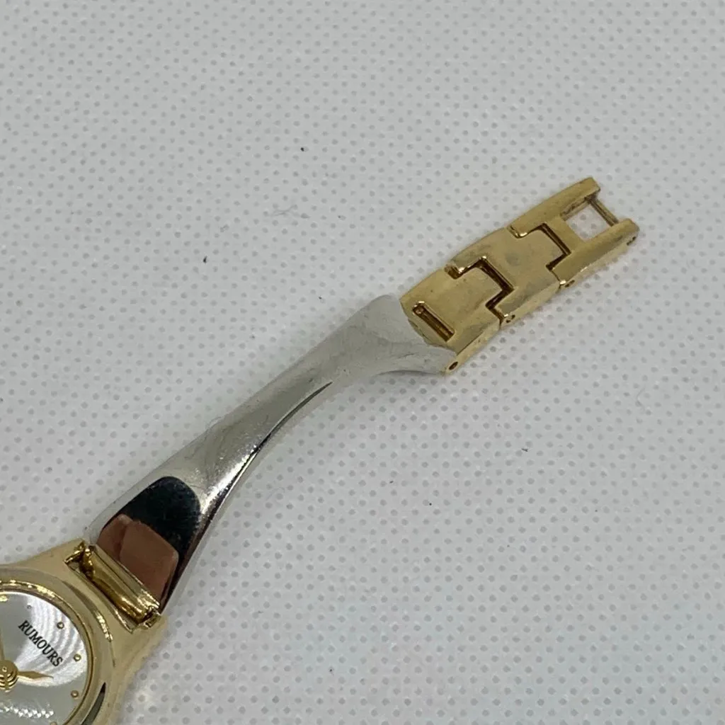 Rumours gold silver tone women watch 19mm round case quartz up to 7” running - Image 4