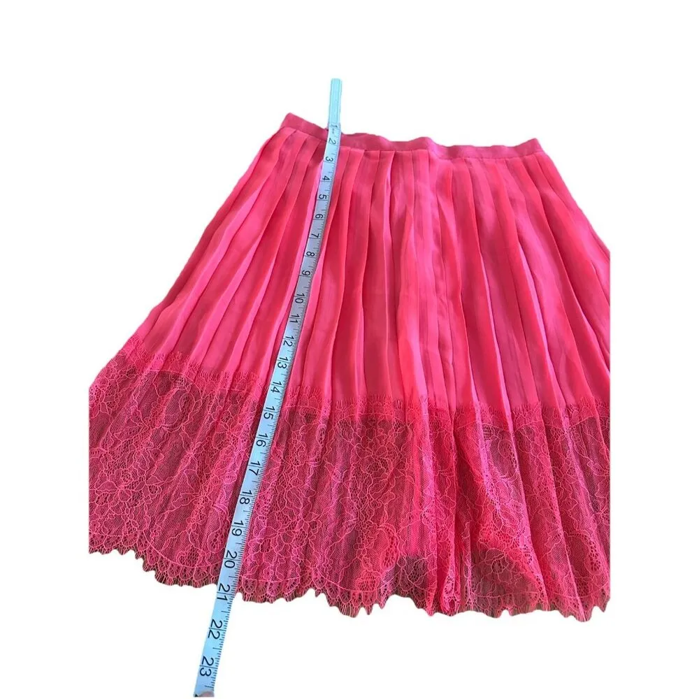 Vintage Victoria’s Secret  Lace Skirt Pleated  Semi Sheer Y2K Coquette Fairy 2 - Image 5