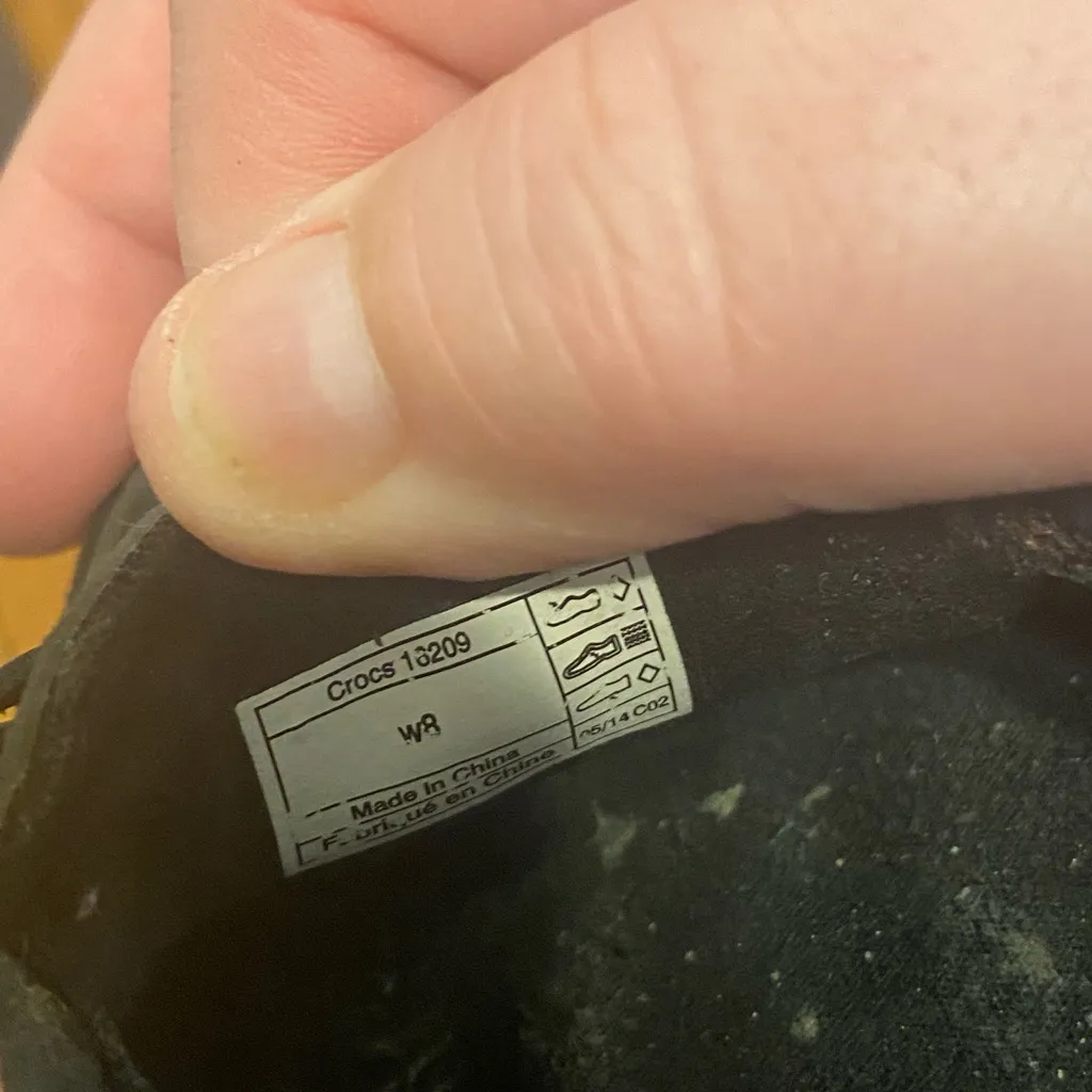 Crocs Women's Wrap Colorlite Ballet Flat Gray‎ Size 8 Slip Ons - Image 5