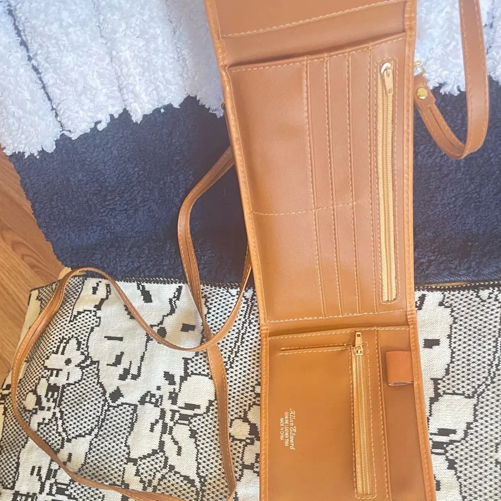 Allan Edward leather purse Tan - Image 4