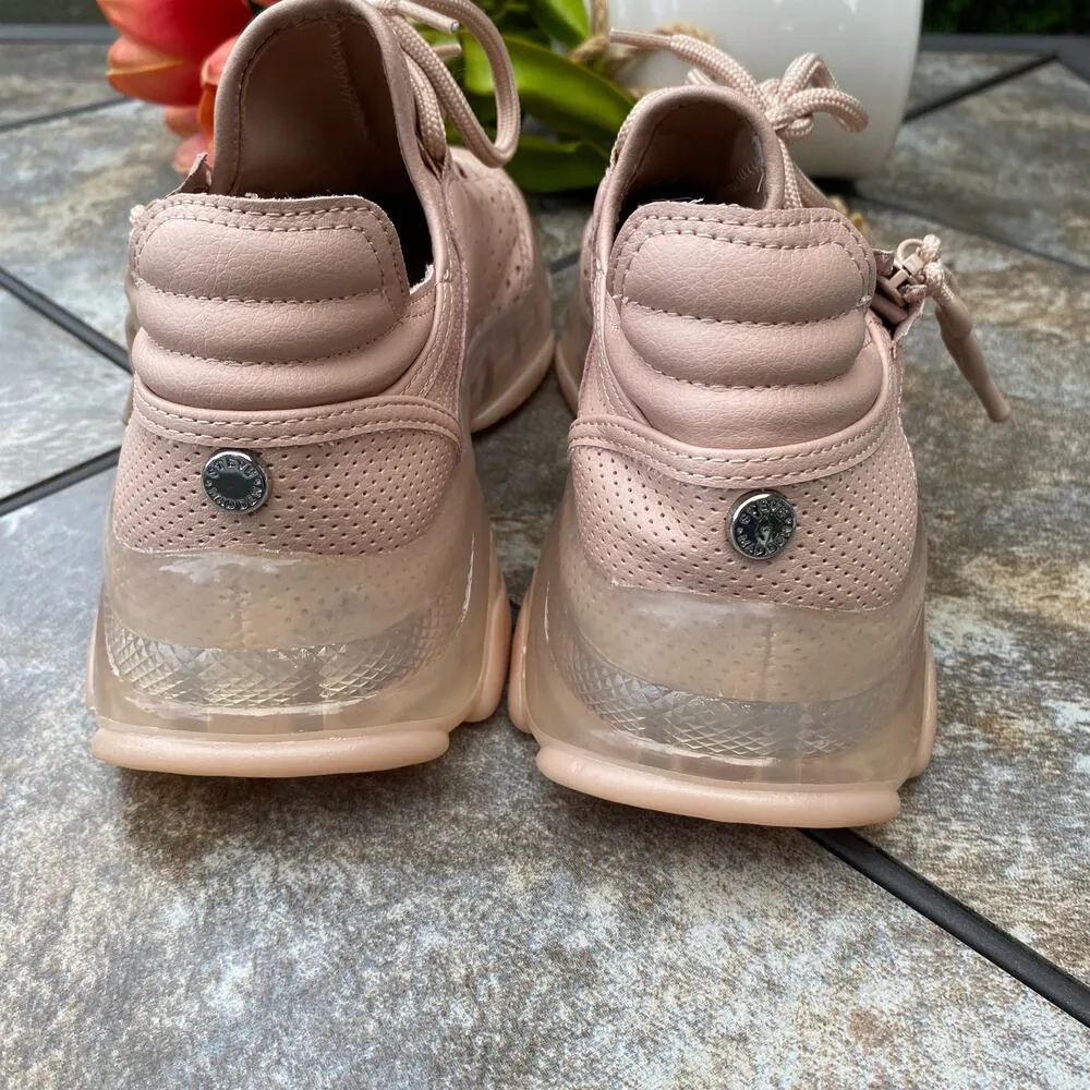 NEW Steve Madden Pink Measure Faux Leather Fitness Running Shoes Size 8 Women’s - Image 6