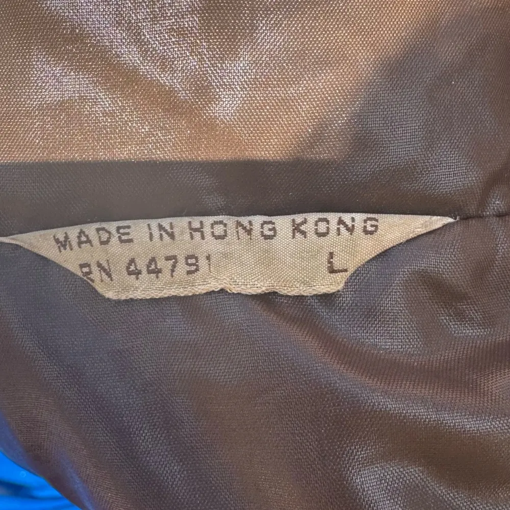 Pearlized nylon brown knee length coat / L / Excellent condition Size L - Image 11