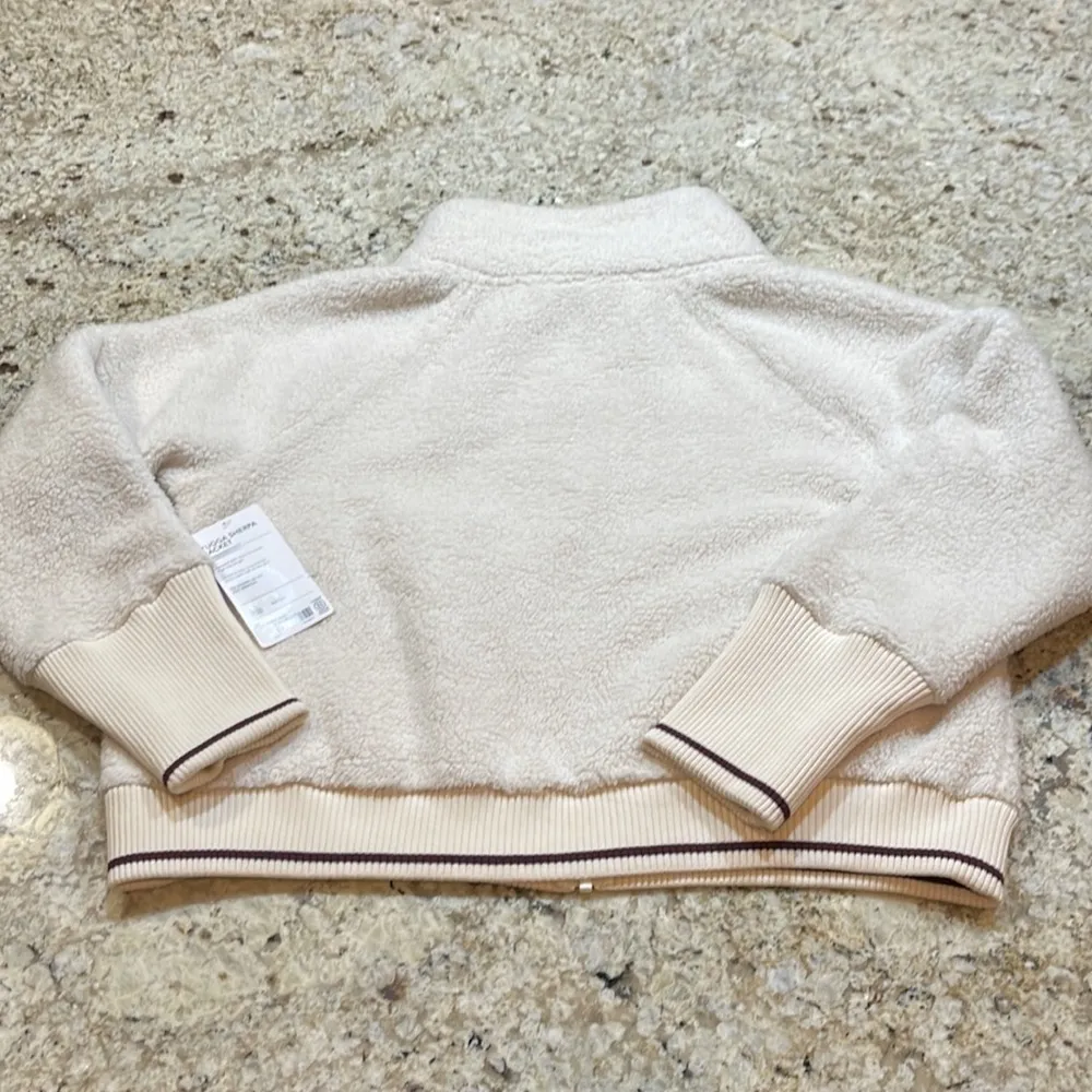 NEW LISTING • Athleta Sherpa XL Jacket Neutral Cream - Image 5