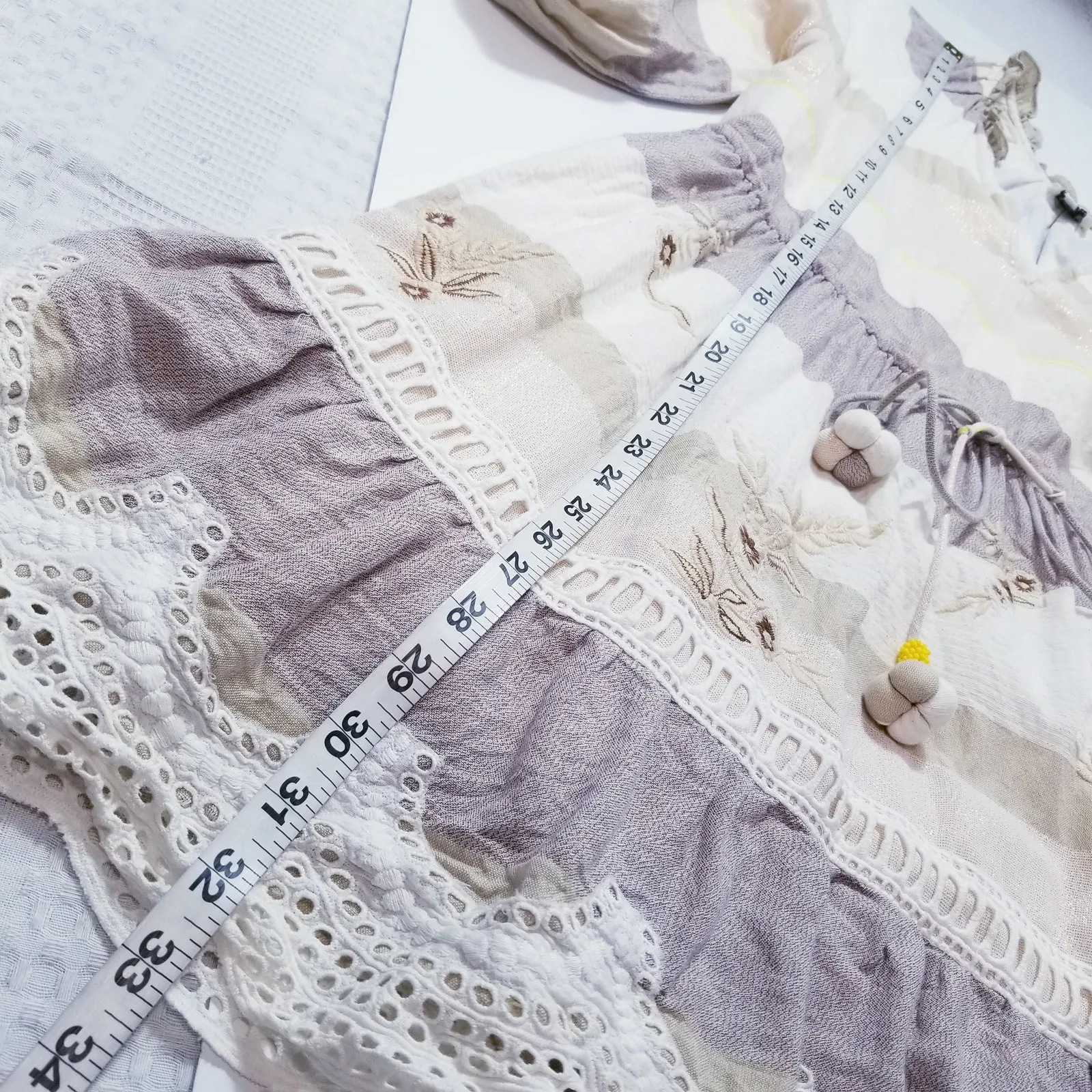 Anthropologie Hemant & Nandita Shimmer Embroidery Bohemian Dress - Image 8