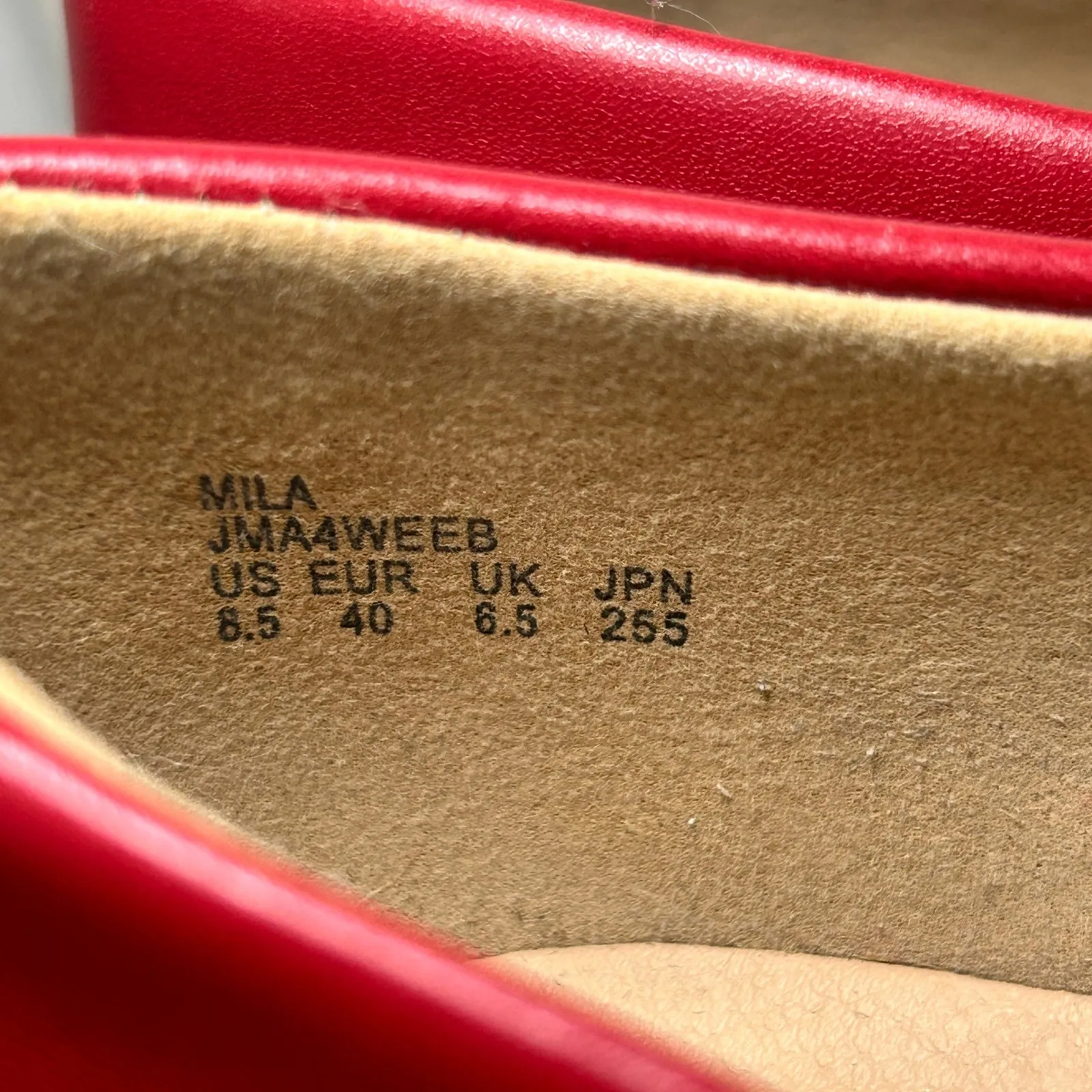 Dream Pairs Mila Red Low Heel Chunky Pump Shoes Women's 8.5 Career‎ - Image 7