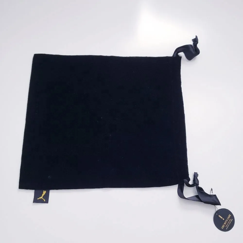 Fenty Black Velvet Drawstring Ribbon Bag - Image 4