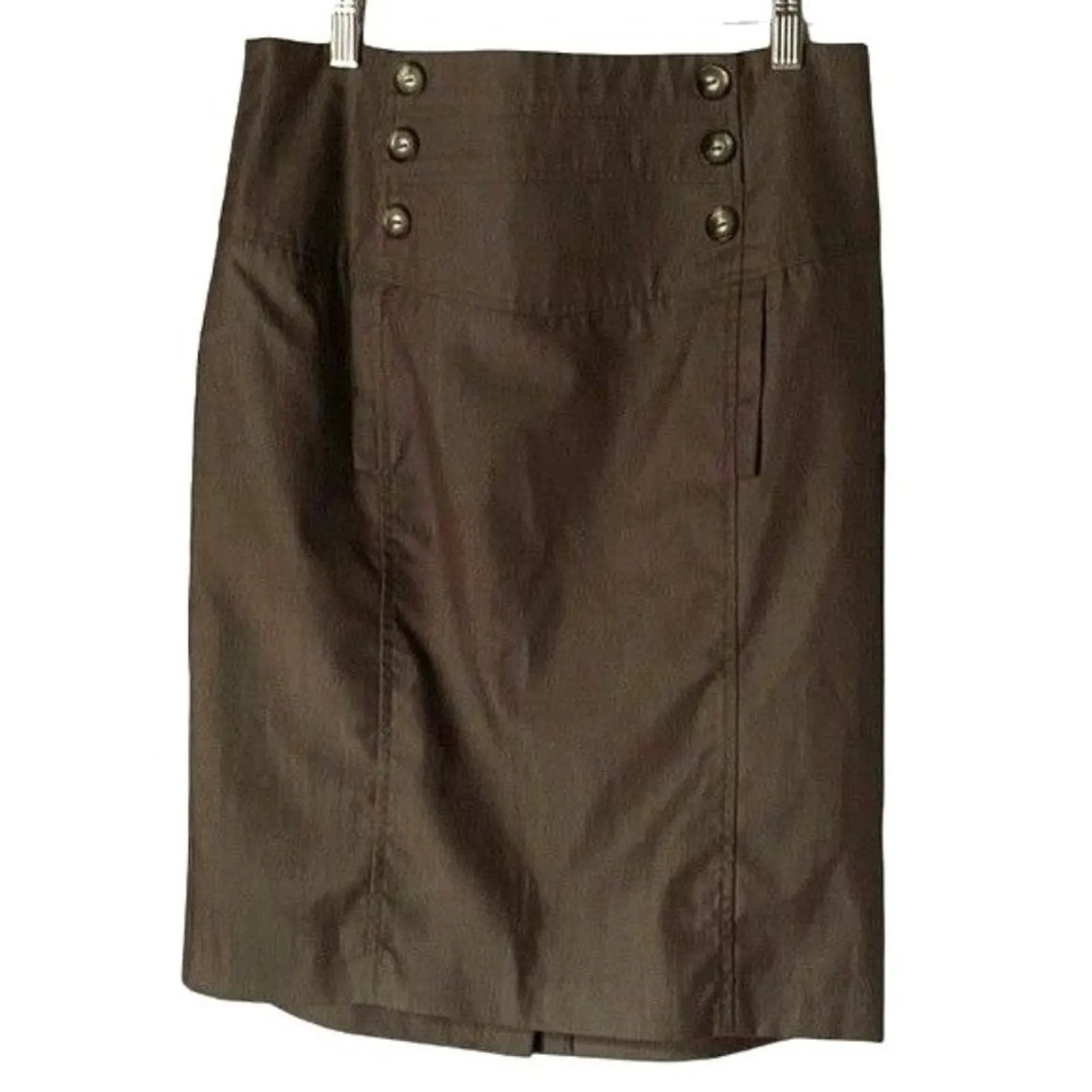 I.N. San Francisco · Junior 11 · Pencil Skirt · Brown · Straight · Stretchy - Image 2