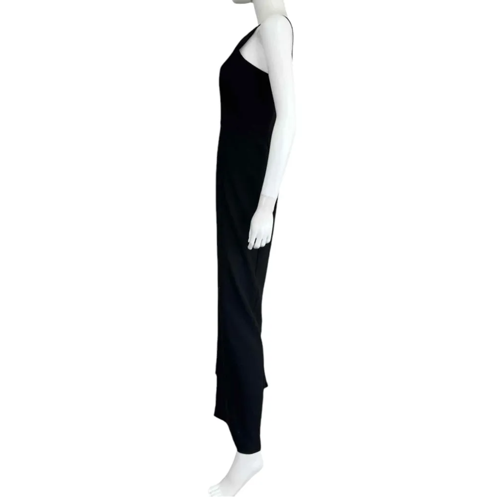BLACK HALO Black Halter Jumpsuit Size 4 - Image 4