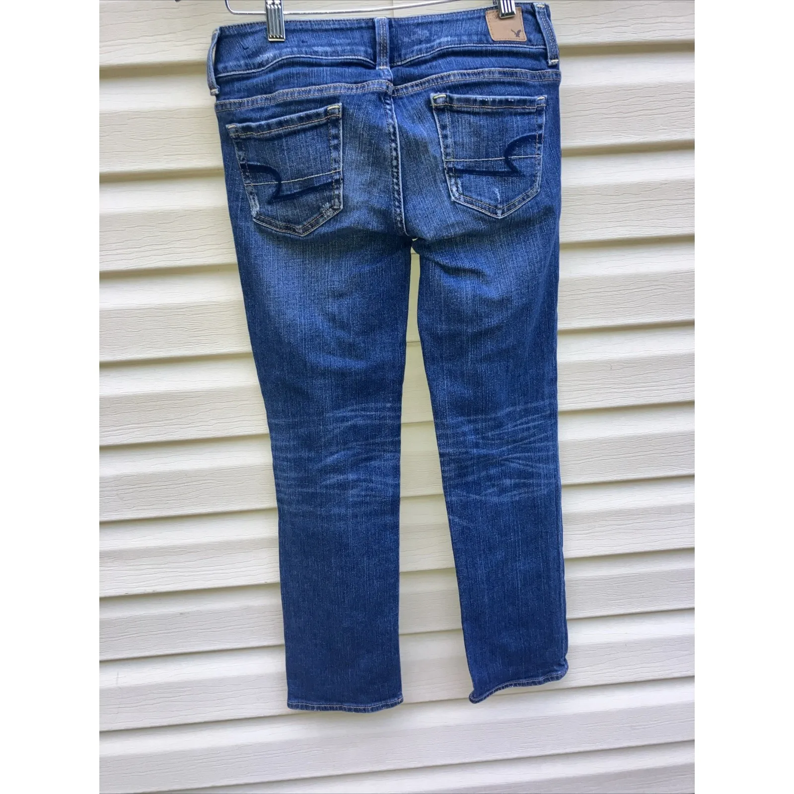 American Eagle Women's‎ Artist Capri Crop Jeans, Dark Wash, Size 0 - Image 9