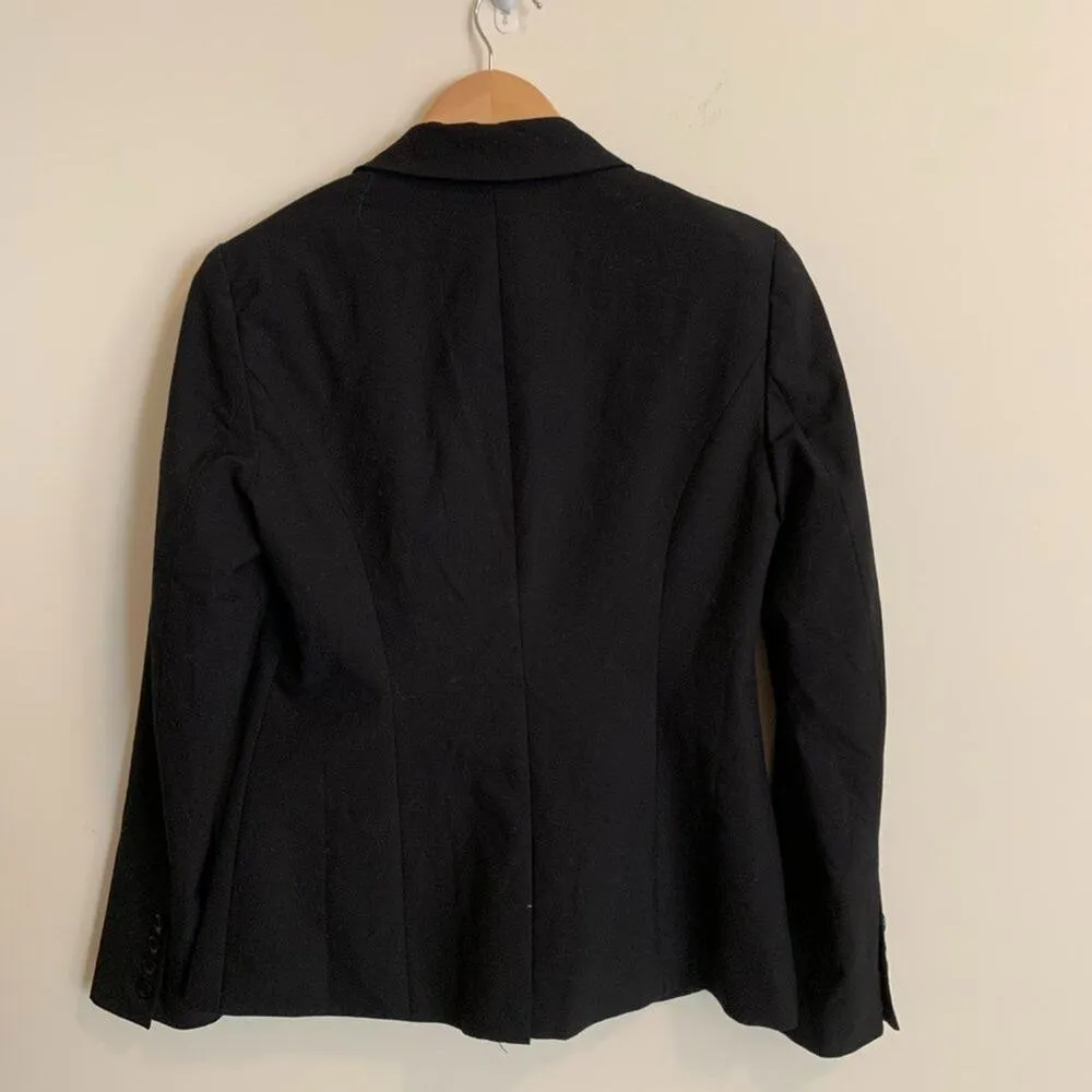 INC Womens Size 4 Black Jacket Blazer International Concepts One Button Lined - Image 5