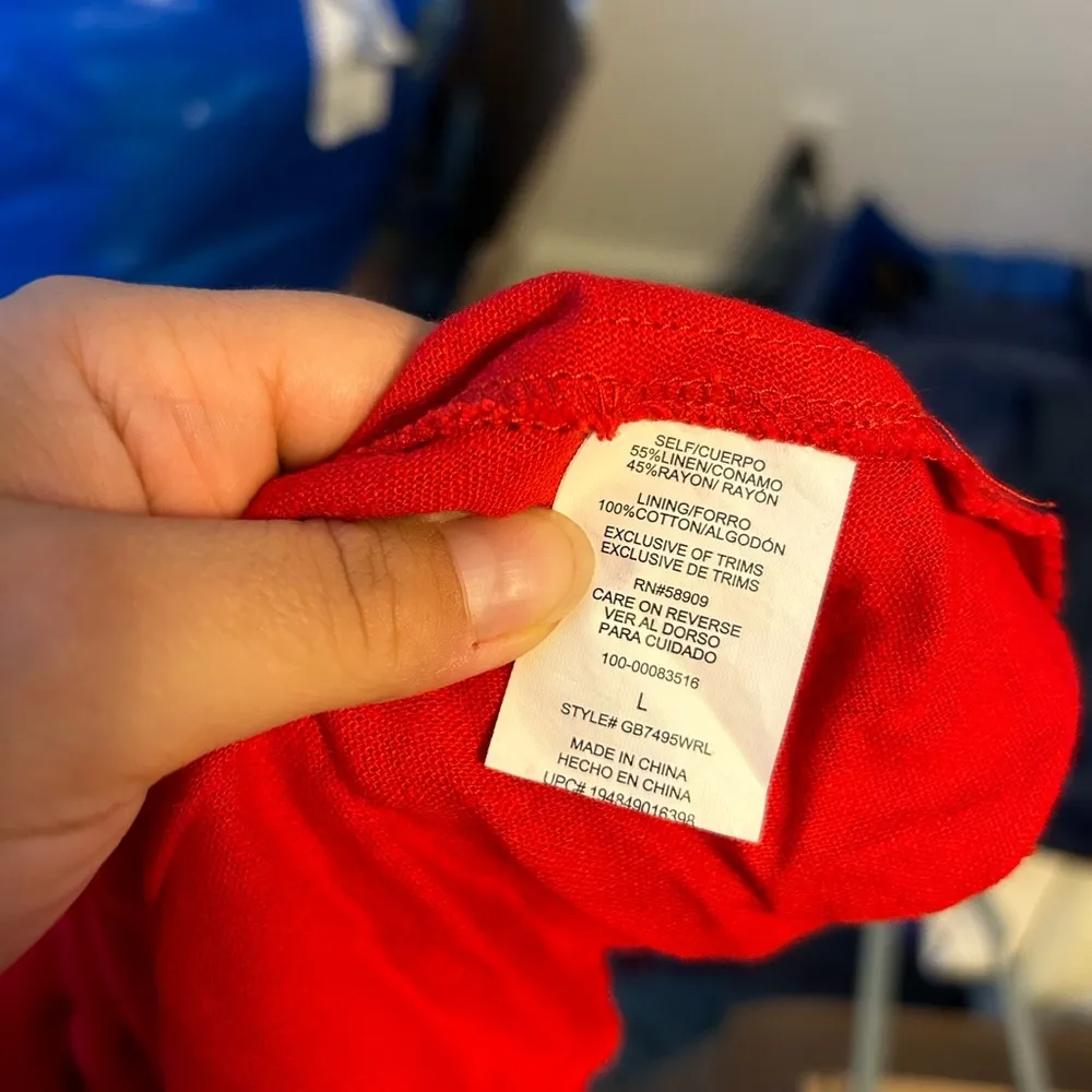 Nwt GB Gianni Bini Red Ruffle Hem Sundress - Image 4