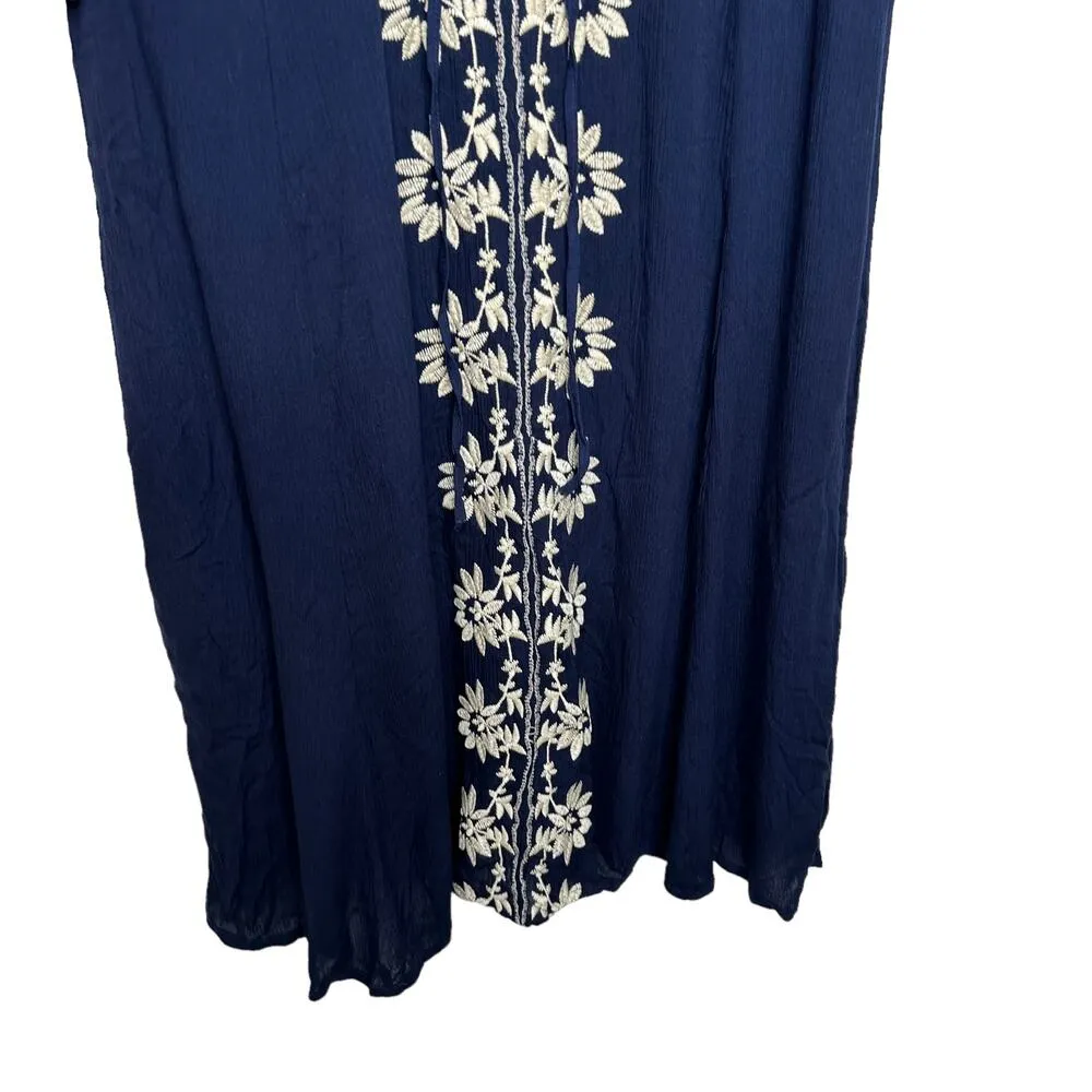 PPLA Clothing Boho Blue Maxi Dress NWT Medium - Image 2