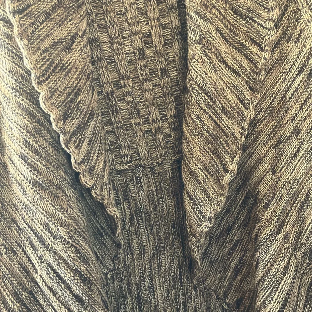 Apt. 9 FINAL MARKDOWN  Women's Textured Brown Cardigan medium - Image 3