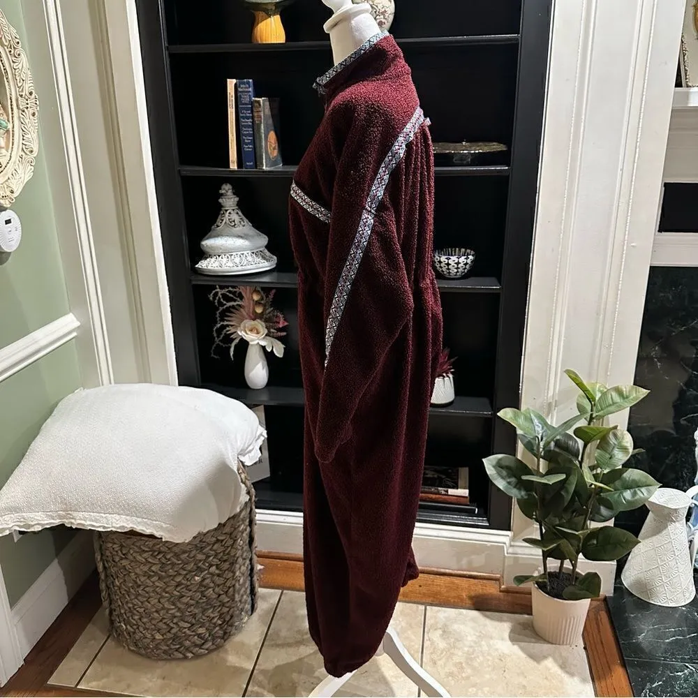 Urban Outfitters Burgundy Oversized Onesie Size Medium RARE ITEM - Image 9