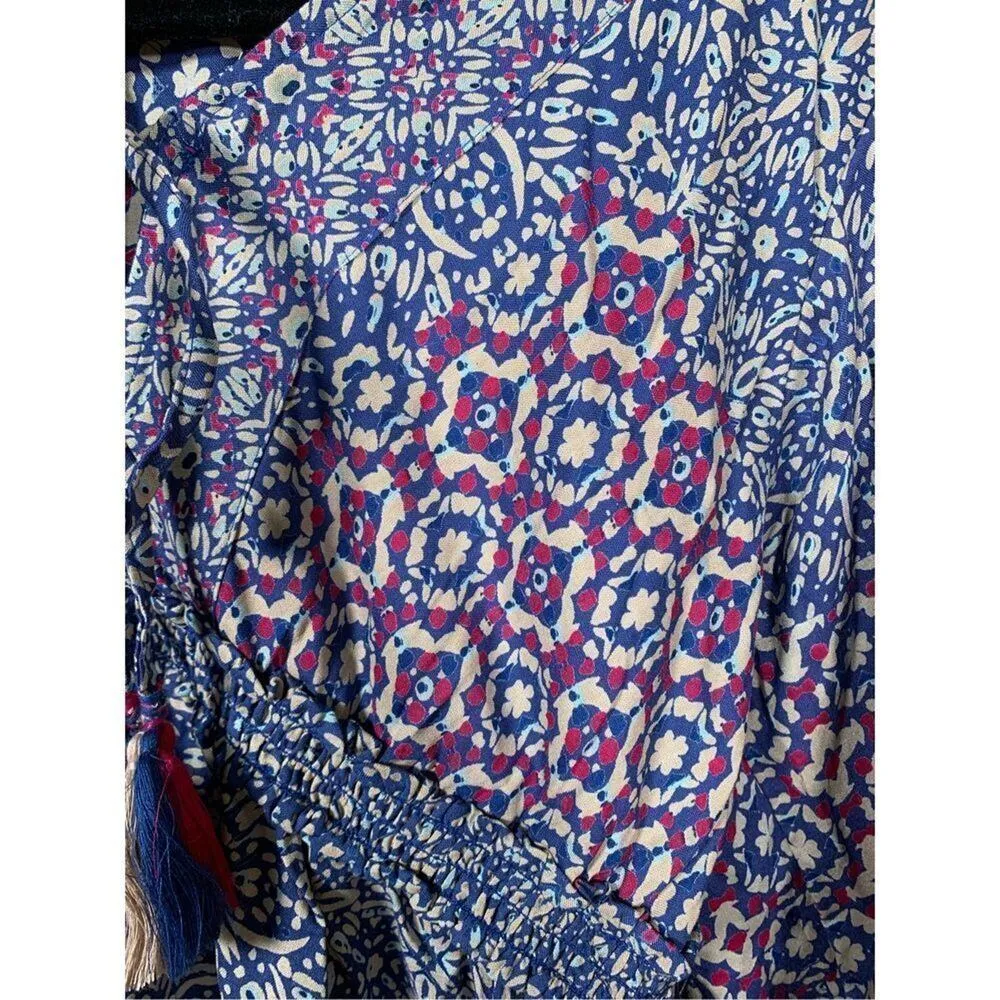 Angie Women's V-Neck Quarter Sleeves Tiered Mini Skirt Dress Size S - Image 5