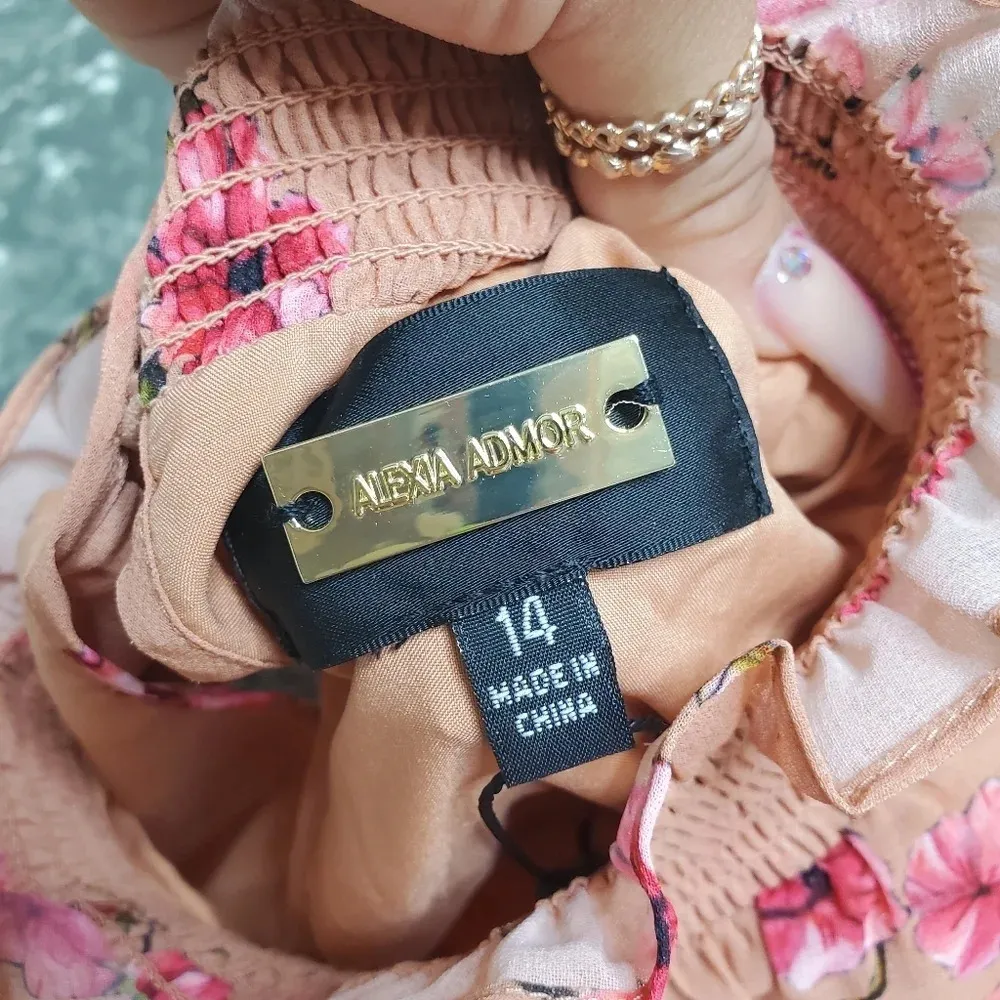 Alexia Admor Joanna Ruffled Dress In Cafe Floral - Image 8