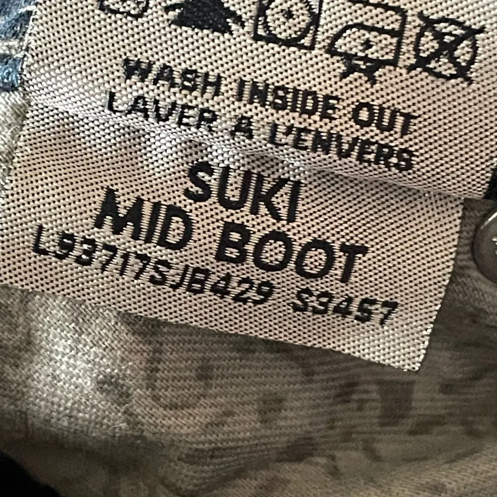 Suki Mid Boot Cut Womens 30 Blue Denim Embellished Western - Image 10