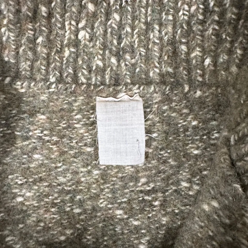 Vtg Levis Silvertab Womens Large Green Itchy Pullover 1/4 Zip Boxy Crop Sweater Green - Image 4