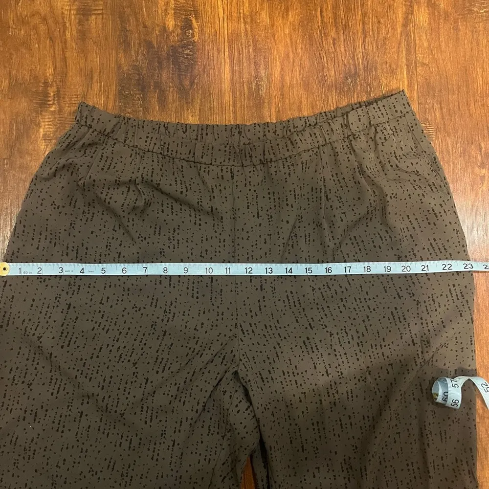 Eileen Fisher Dotted Silk Slouchy Pants - Image 7