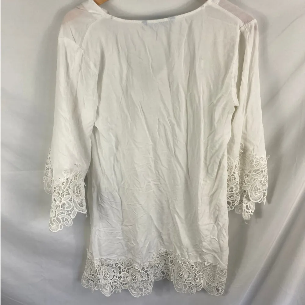 Blue Island Crochet Trim Coverup Dress Size Small - Image 5