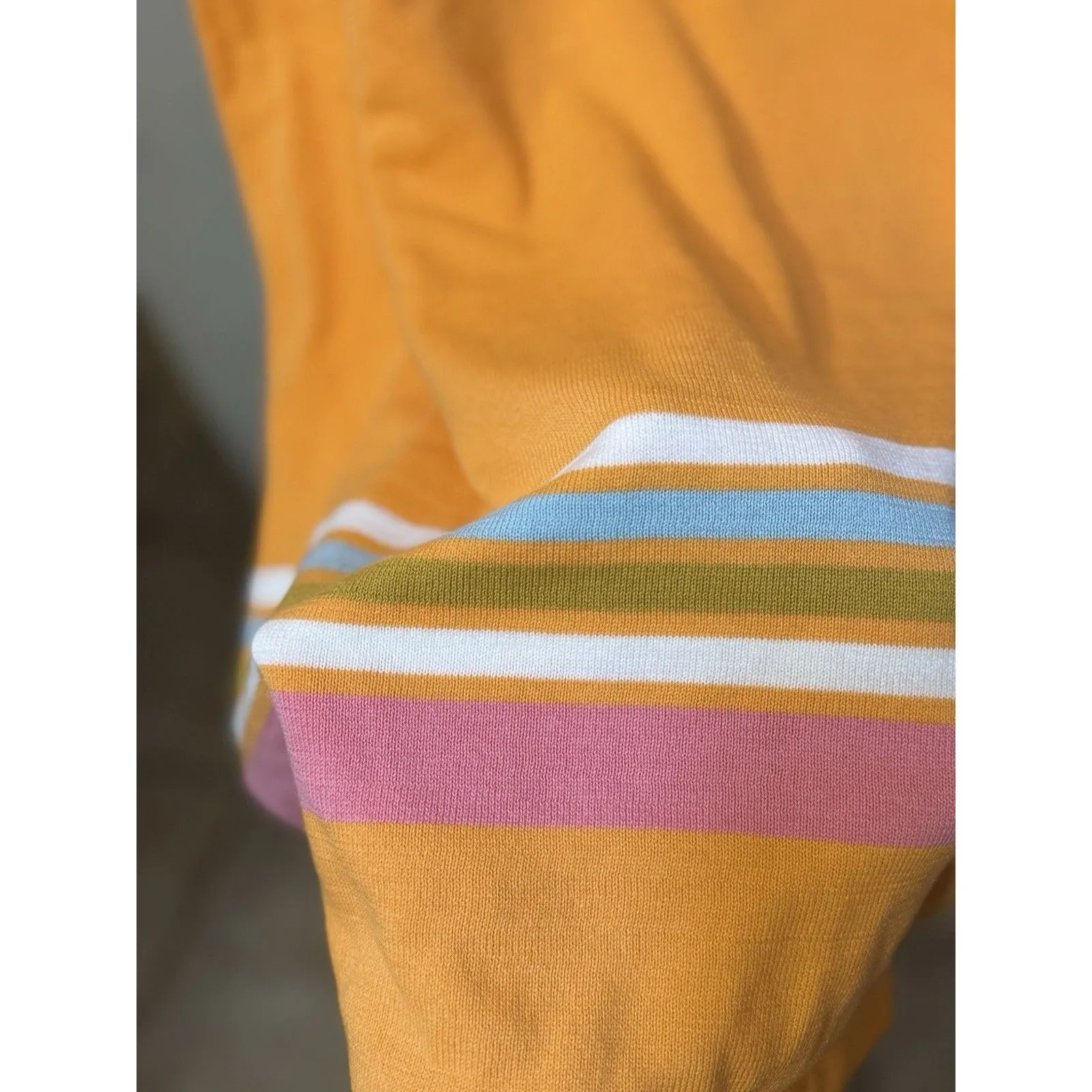 Trina Turk Kavaja 2 Stripe Maxi Sleeveless Summer Beach Dress Sherbet Orange XXL - Image 11