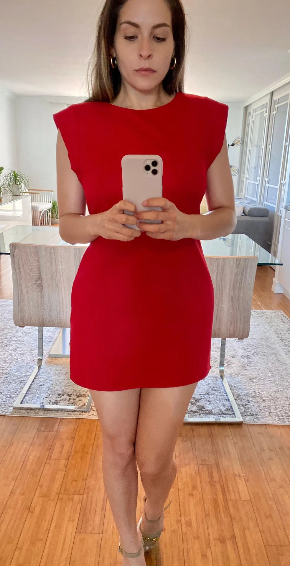 Everly Red Mini Dress - Image 2