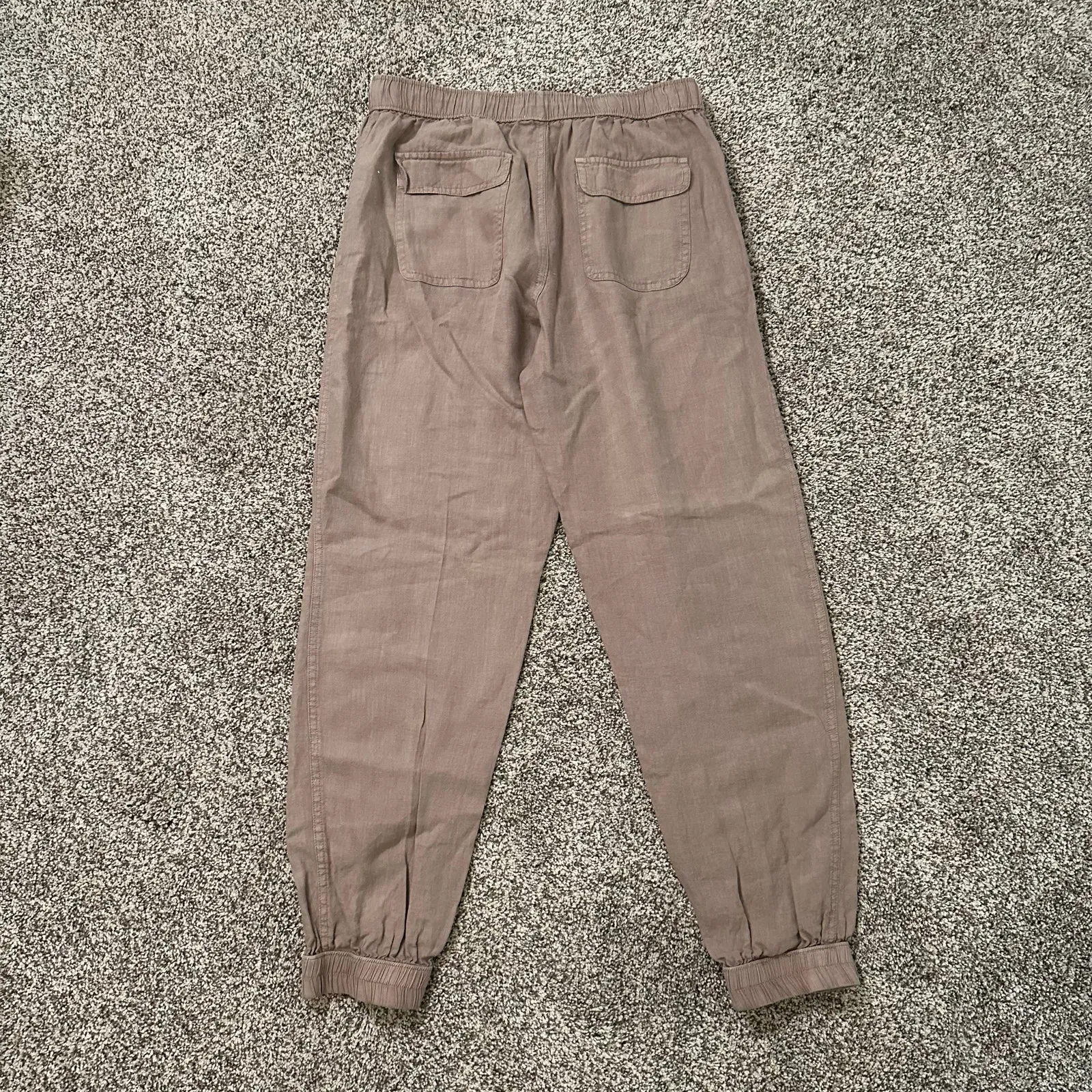 H by Halston light brown linen jogger pants size M - Image 4