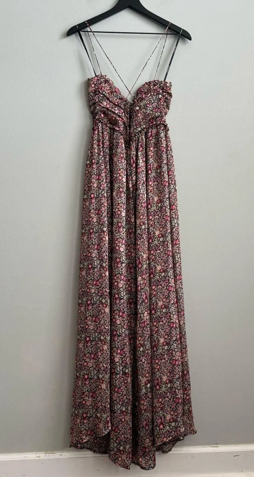 NEW For Love & Lemons Joelle Floral Maxi Dress M - Image 9