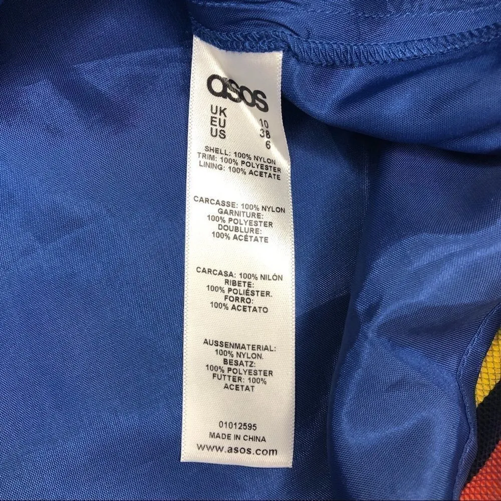 ASOS Mini Skirt in Sheer and Solid Stripe size 6 - Image 6