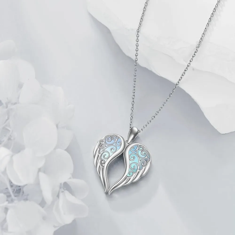 Sterling Silver Angel Wing Necklace - Image 3