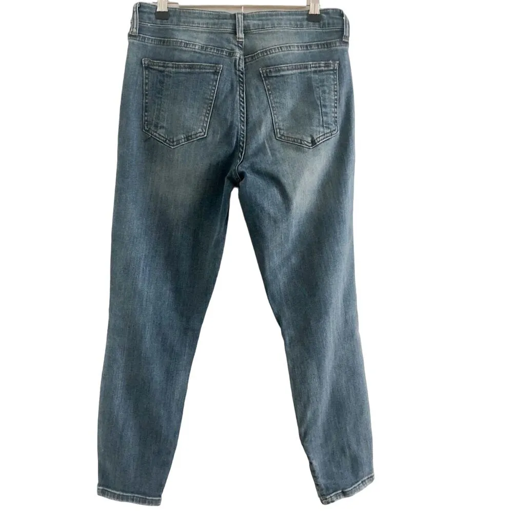 Pistola Jeans Ripped Skinny Jeans with Ankle Zipper Medium Wash 30 - Image 3