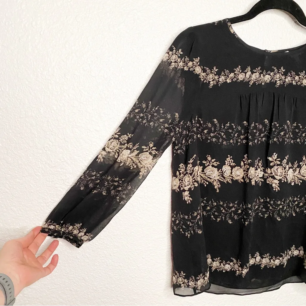 JOIE SILK FLORAL TOP SIZE XS - Image 4