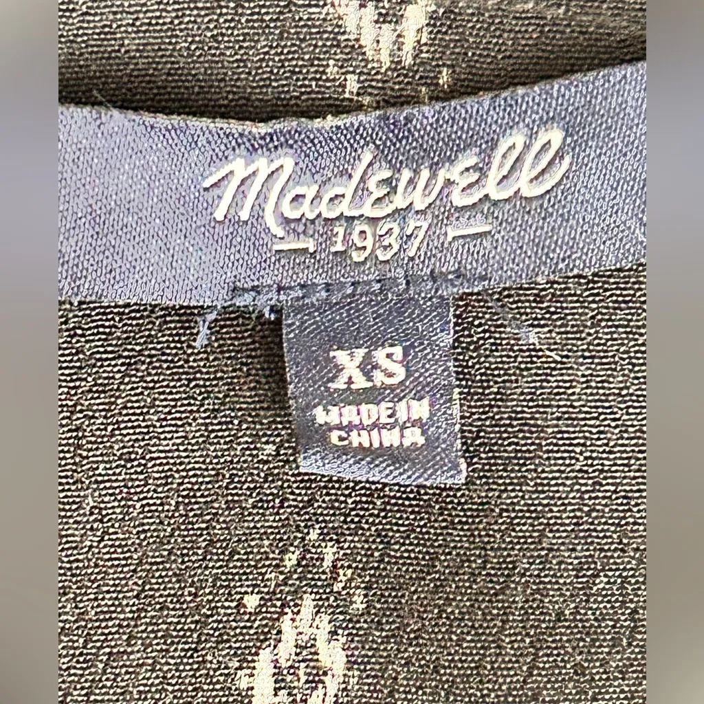 Madewell Black and White Patterned Jumpsuit - Image 2