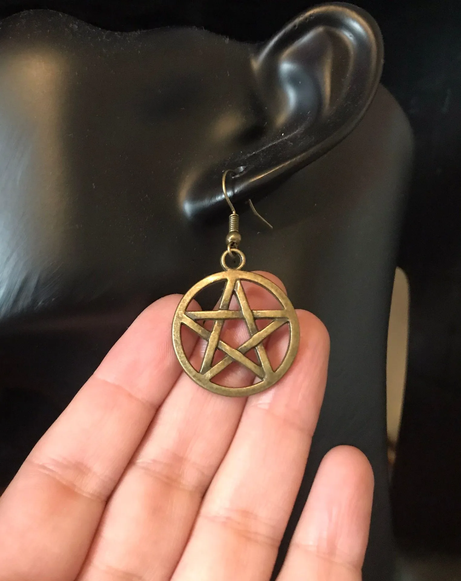 Wicked Pentagram Earrings - Image 2