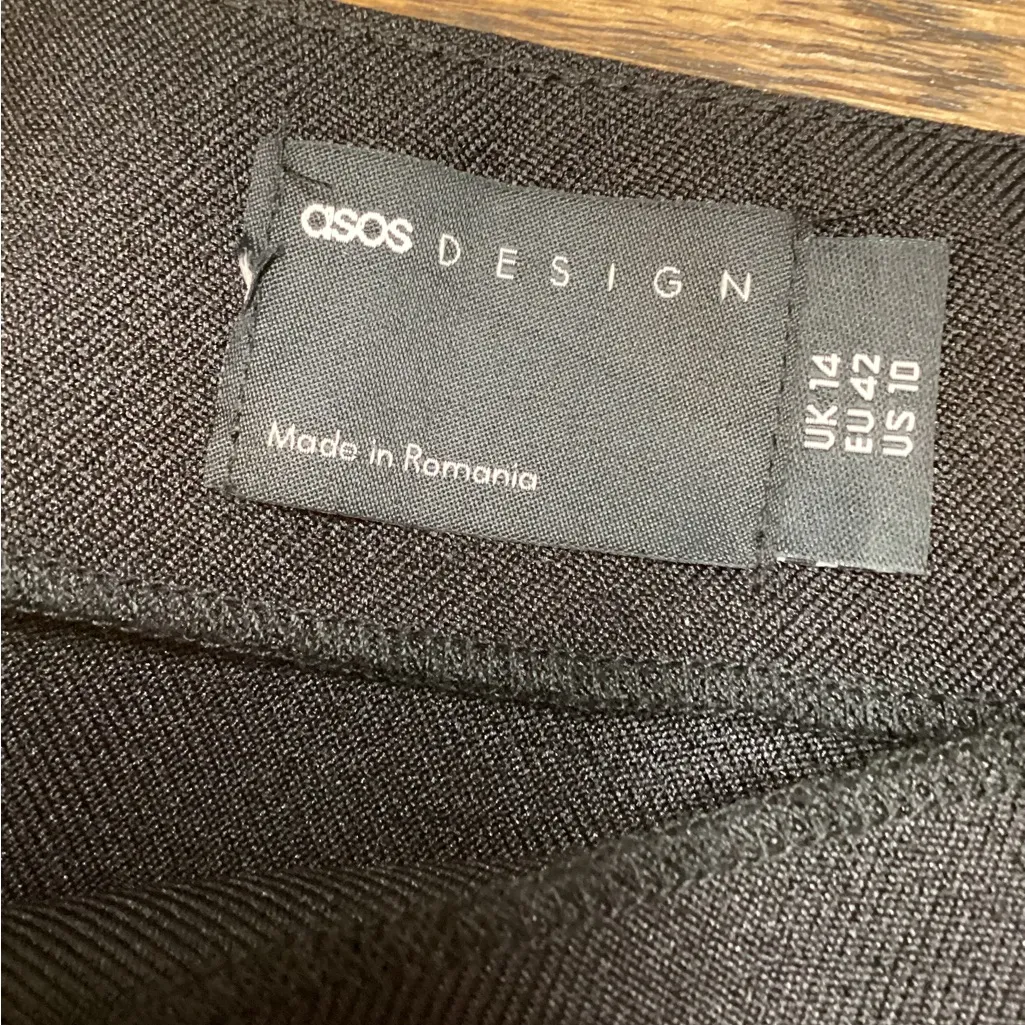 ASOS pleated mini skirt. Size 14. Black. - Image 5