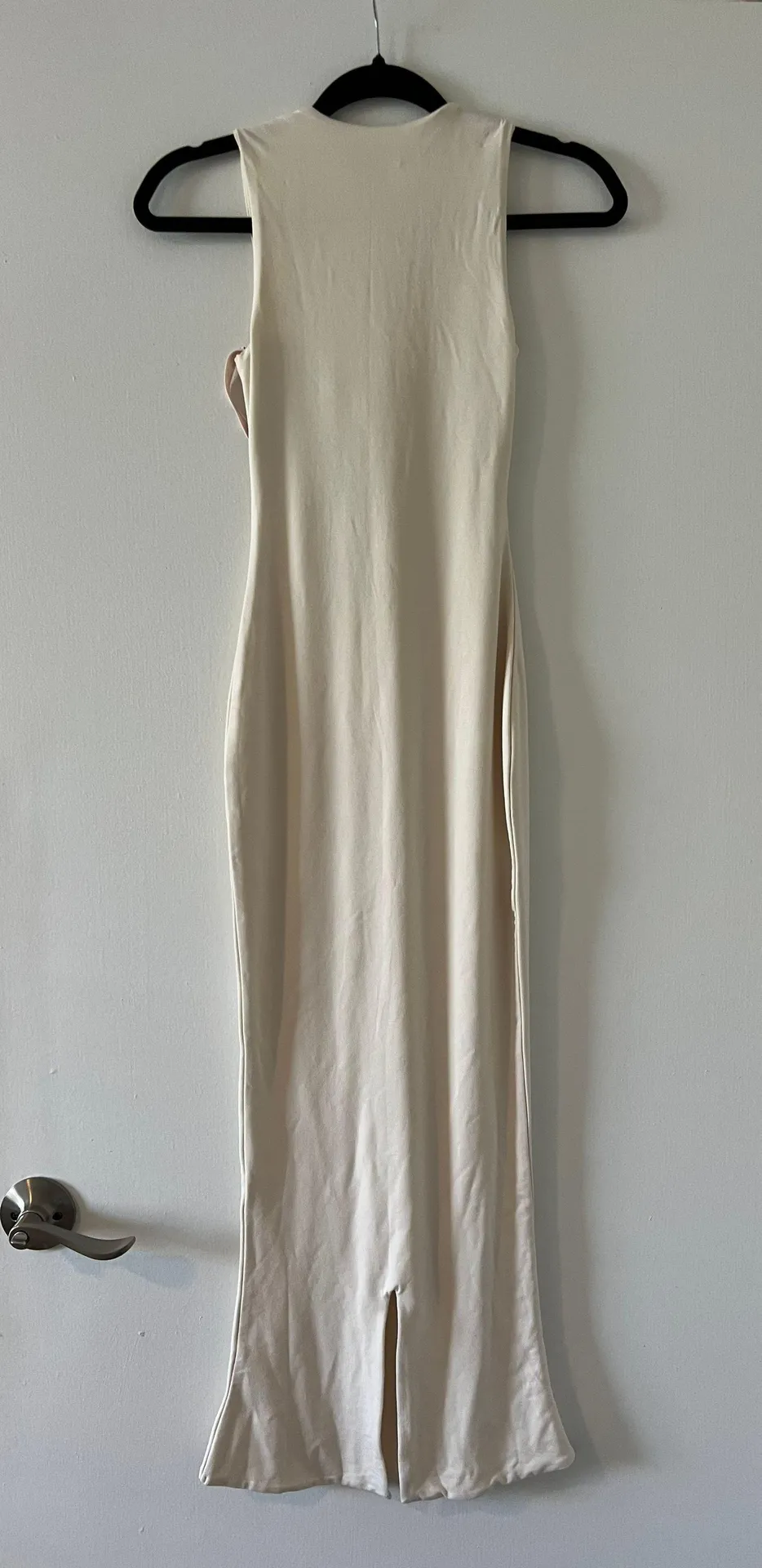 White Tight Maxi Dress - Image 2